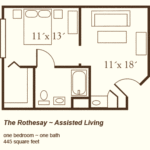 The Rothesay is a one bedroom apartment for assisted living in Montgomery, AL.