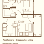 The Balmoral is a one bedroom one bath apartment at Oak Grove Inn.
