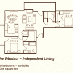 The Windsor floor-plan for independent living in Montgomery, AL.